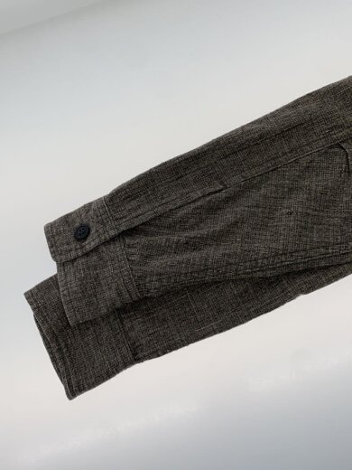 商品画像：長袖シャツ/S/コットン/GRY/無地 5