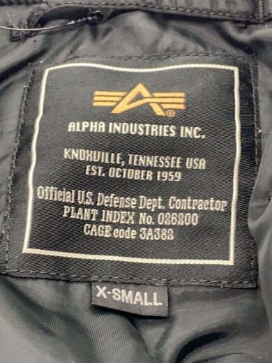 商品画像：フライトジャケット/XS/ナイロン/BLK/無地/TA1105-8001 3