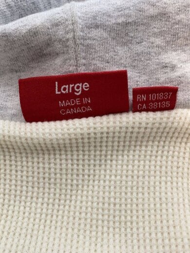 商品画像：ジップパーカー/L/コットン/WHT 4