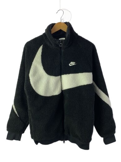 商品画像：フリースジャケット/S/ポリエステル/BLK/無地 1