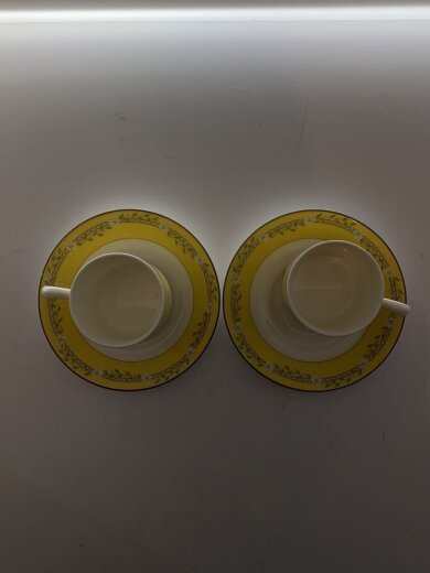 商品画像：カップ&ソーサー/2点セット/YLW 4