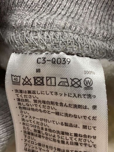 商品画像：スウェット/--/コットン/GRY/無地/C3-Q039// 5