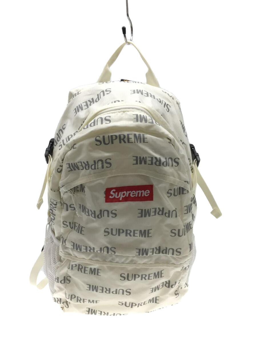 Supreme(シュプリーム) / 16AW/3M Reflective Repeat Backpack/リュック//WHT/総柄 中古品の販売・通販ならセカンドストリート