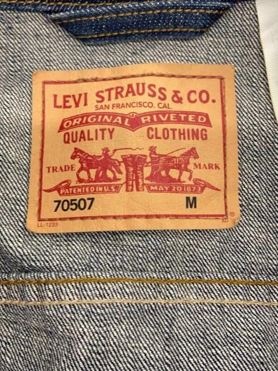 画像：Levi’sGジャン/M/デニム/IDG/無地/705073