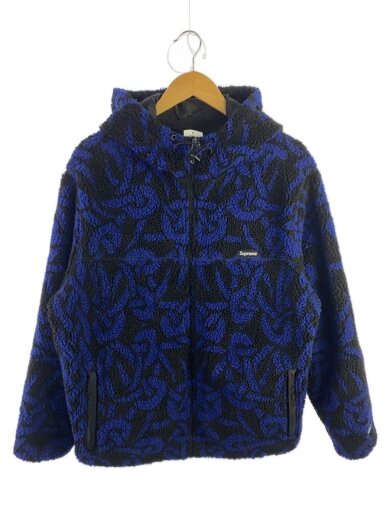 商品画像：フリースジャケット/M/ポリエステル/BLK/総柄 1