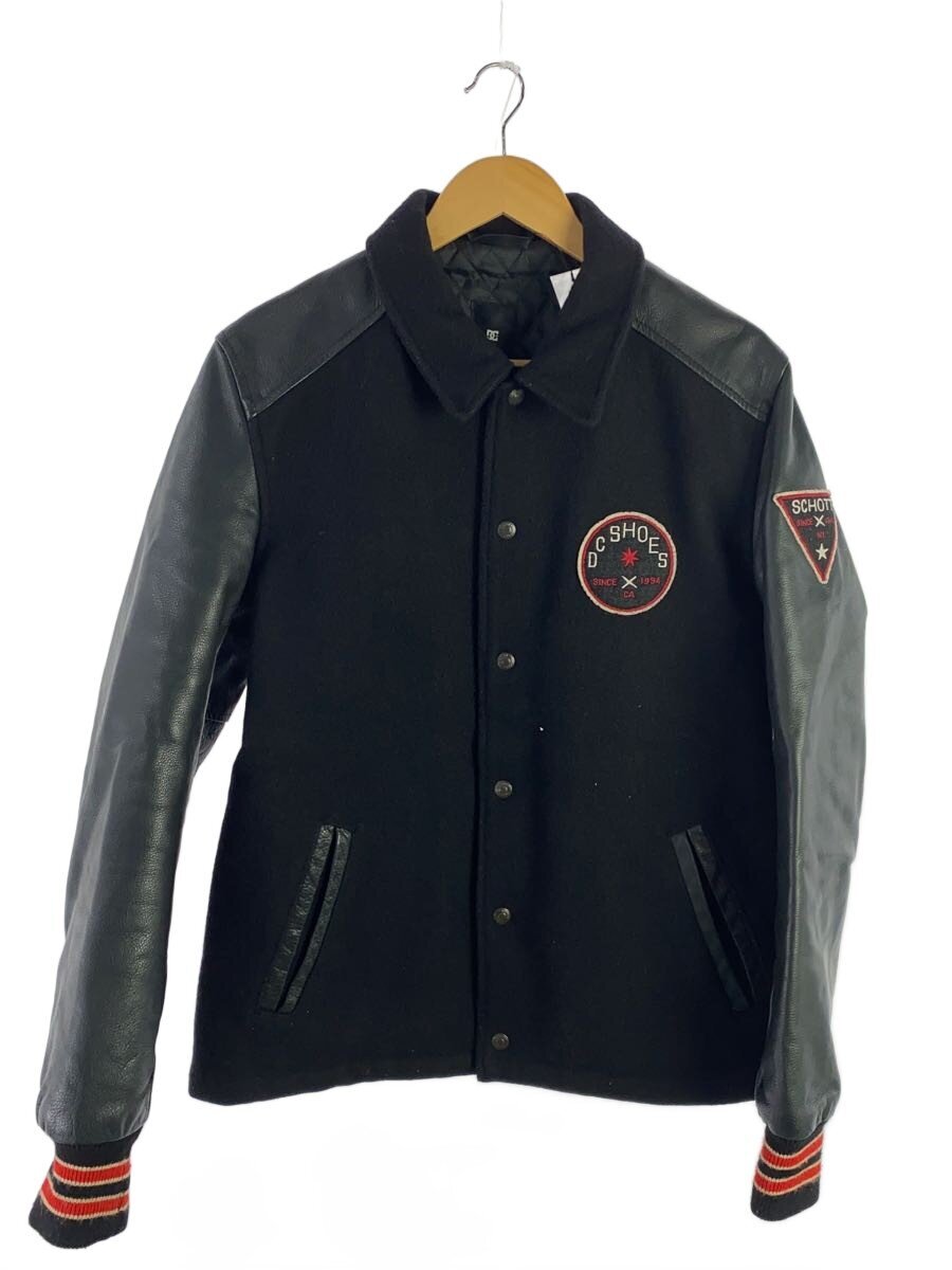 DC SHOES × Schott / スタジャン/M/ウール/BLK/ADYJK00033