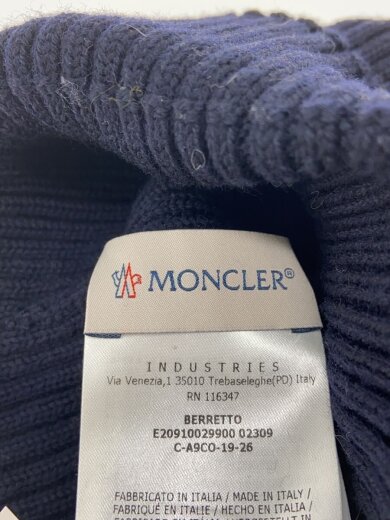 商品画像：ニットキャップ/--/ウール/NVY/無地/レディース/E20910029900 4