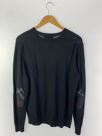 商品画像：ニット・セーター(薄手)/L/コットン/BLK/無地/4020040 2