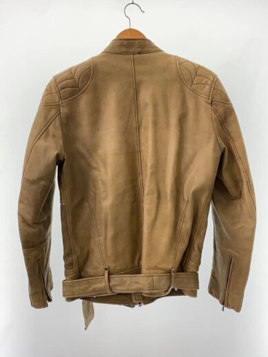 商品画像：レザージャケット・ブルゾン/S/レザー/KHK 2