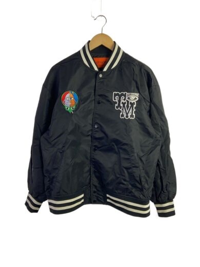 商品画像：スカジャン/M/ナイロン/BLK/無地/TMPCJK9 1