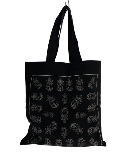 商品画像：トートバッグ/--/BLK/vankka vihkiruusu placement 1