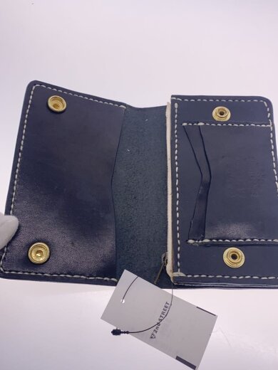 商品画像：2つ折り財布/レザー/BLK/メンズ 4