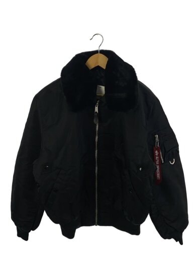 商品画像：フライトジャケット/L/ナイロン/BLK/797-5252031 1