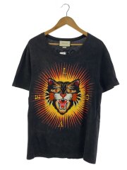 Tシャツ/M/コットン/BLK/プリント/442670 X5U16