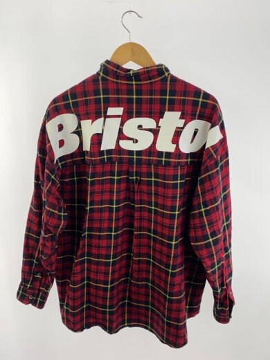 商品画像：長袖シャツ/M/コットン/RED/FCRB-222078/22AW/BIG LOGO FLANNEL BAGGY 2