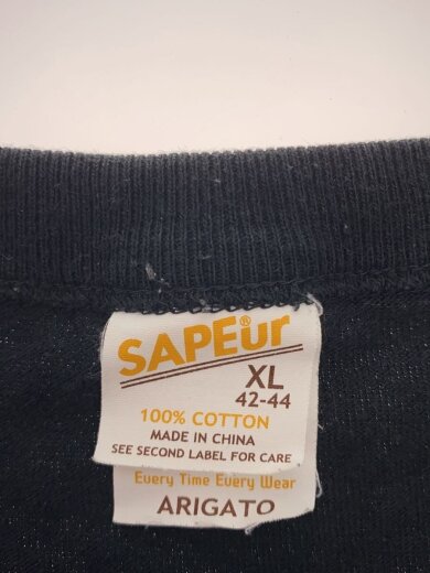 商品画像：Tシャツ/XL/コットン/BLK 3