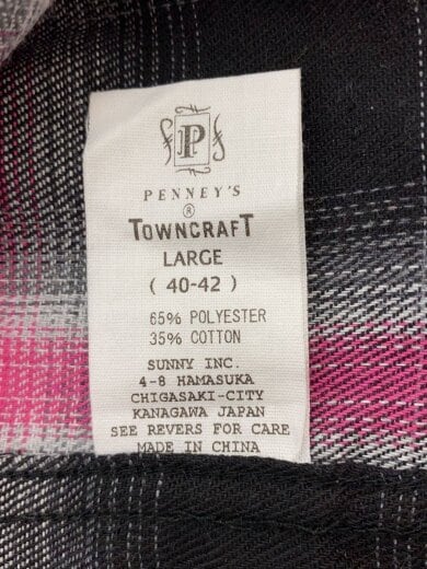 商品画像：ネルシャツ/L/ポリエステル/BLK/オンブレCK 5