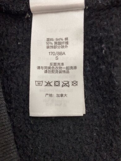 商品画像：パーカー/S/コットン/BLK 4