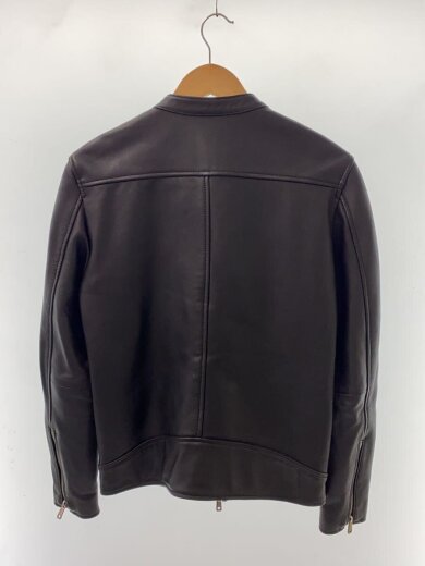商品画像：シングルライダースジャケット/2/羊革/BLK/無地/408352007 2