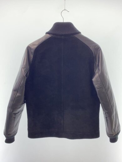 商品画像：スタジャン/40/牛革/BLK/無地 2