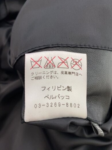商品画像：フリースジャケット/46/羊革/BLK/無地 7
