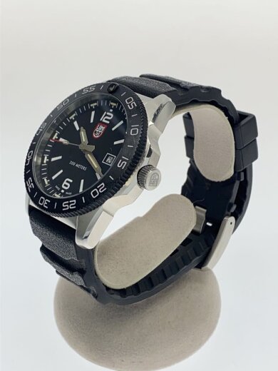 商品画像：クォーツ腕時計/アナログ/レザー/BLK/BLK/3120-1GBqH-3LX-200// 2