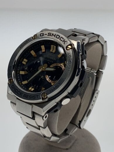 商品画像：ソーラー腕時計・G-SHOCK/デジアナ/ステンレス/BLK/SLV/SS 2