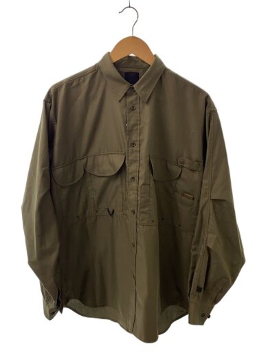 商品画像：長袖シャツ/M/ポリエステル/KHK/無地/BE-84025W 1