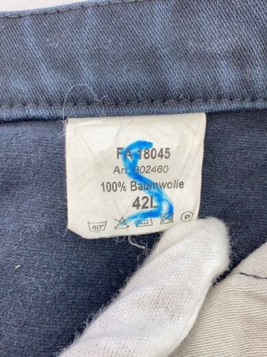 商品画像：ストレートパンツ/42/コットン/BLK/無地 4