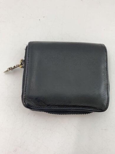 商品画像：SQ ZIP BILL/ジップ変色有/2つ折り財布/レザー/BLK/無地/メンズ// 2