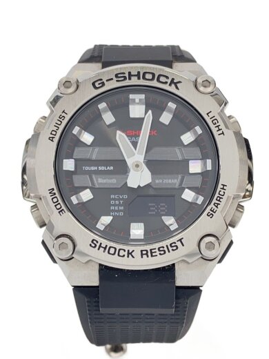 商品画像：ソーラー腕時計_G-SHOCK/デジアナ/ラバー/BLK/BLK/SS// 1