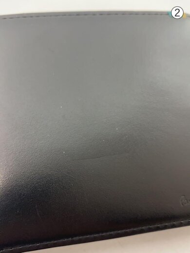 商品画像：2つ折り財布/レザー/BLK/無地/メンズ/jmk854// 8