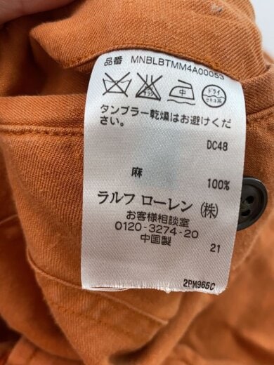 商品画像：カーゴパンツ/31/リネン/ORN/無地/MNBLBTMM4A00053 6