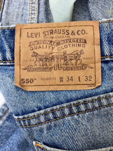 商品画像：ボトム/34/デニム/IDG/90s/550/USA製/ボタン裏585/オレンジタブ 4