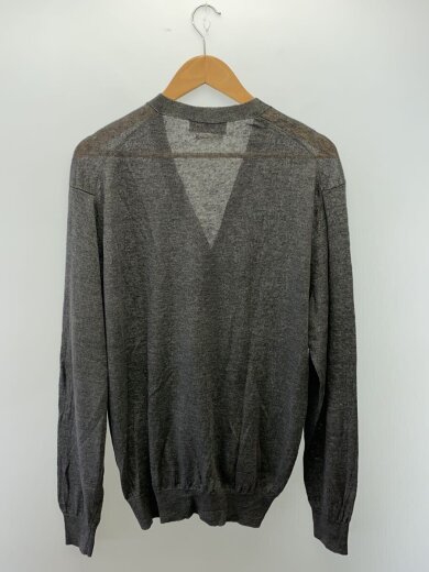 商品画像：カーディガン(薄手)/L/リネン/GRY/無地/63-02-32-02021// 2