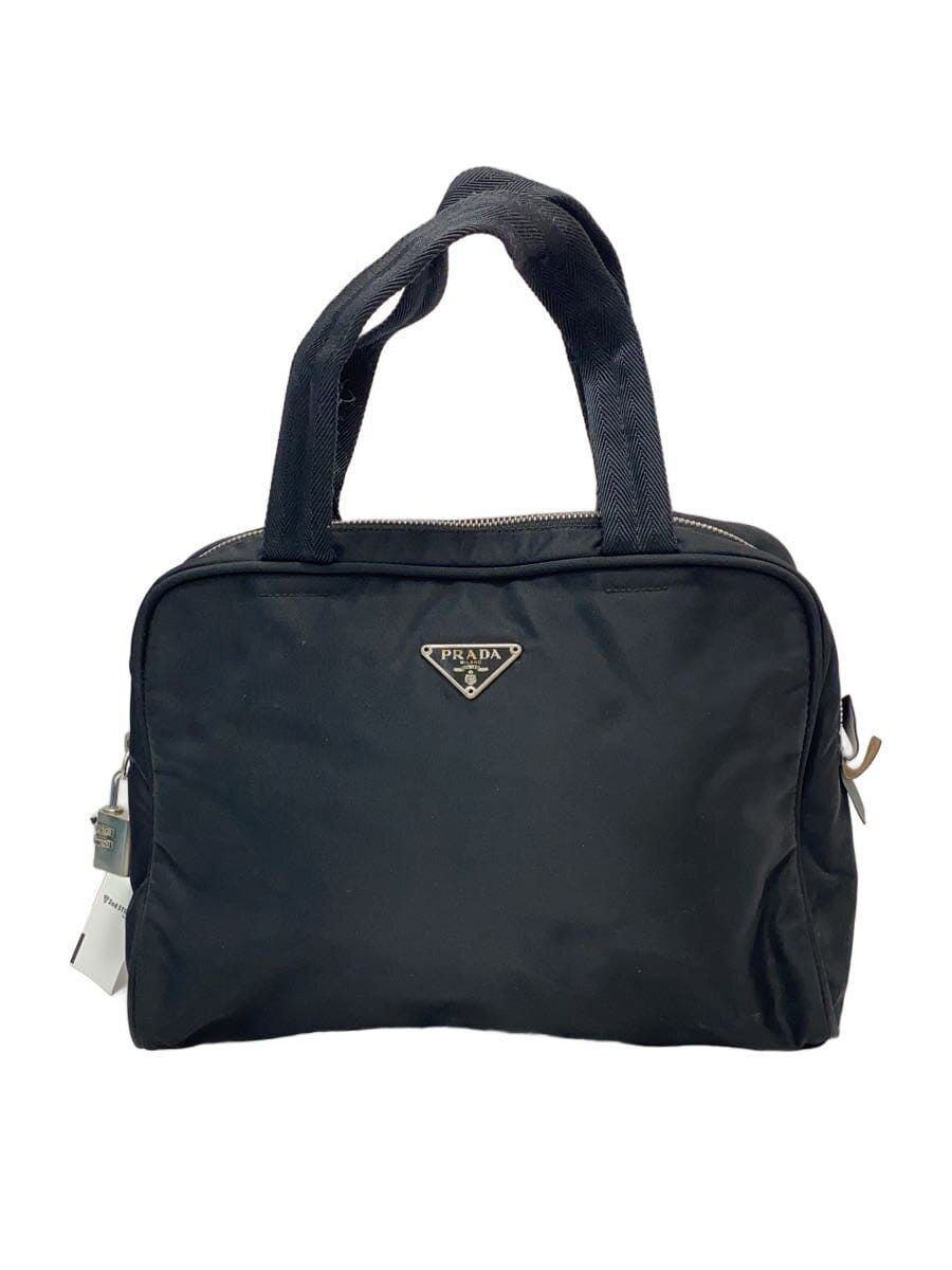 PRADA / トートバッグ/ナイロン/BLK/無地/B8495