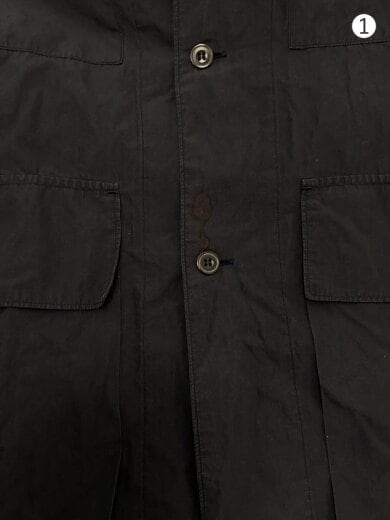 商品画像：長袖シャツ/2/コットン/NVY/無地/101-01003 8