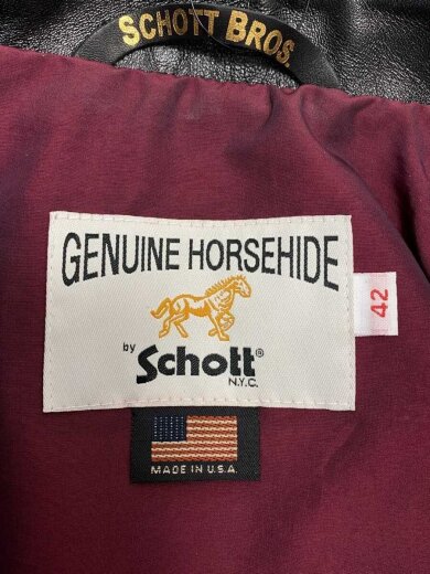 商品画像：シングルライダースジャケット/42/馬革/BLK/7823950088 3