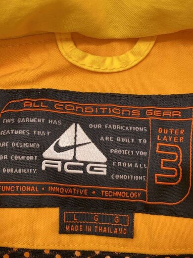 商品画像：ジャケット/L/ナイロン/YLW/無地/F7-NAC 3