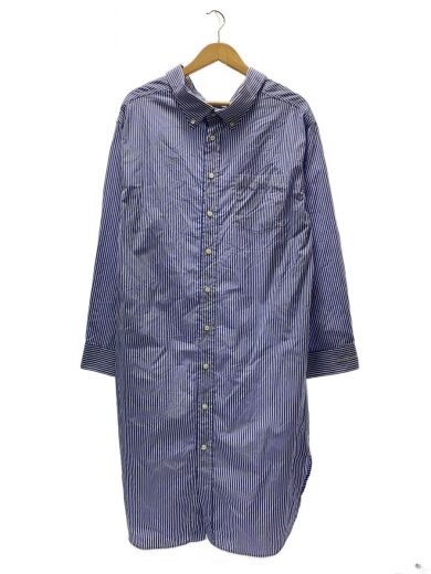 商品画像：シャツワンピース/36/コットン/BLU/ストライプ/576677 DR15 576677 1