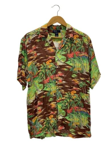 商品画像：アロハシャツ/XL/レーヨン/BRW// 1