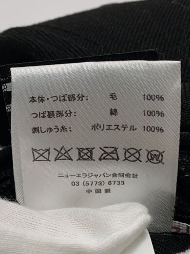 商品画像：キャップ/7 3/8/ウール/BLK/無地/メンズ/208824// 6