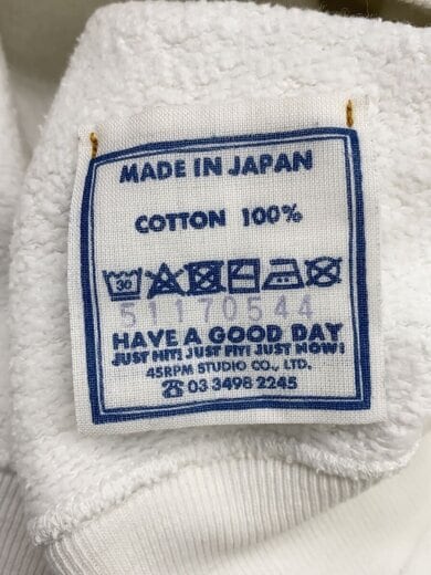 商品画像：スウェット/--/コットン/WHT/無地/51170544 4