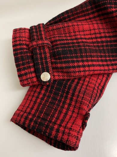 商品画像：ジャケット/L/ウール/RED/チェック 5