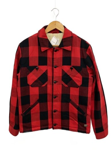 商品画像：裏ボア/ジャケット/L/コットン/RED/チェック/C1H5-JK28 1