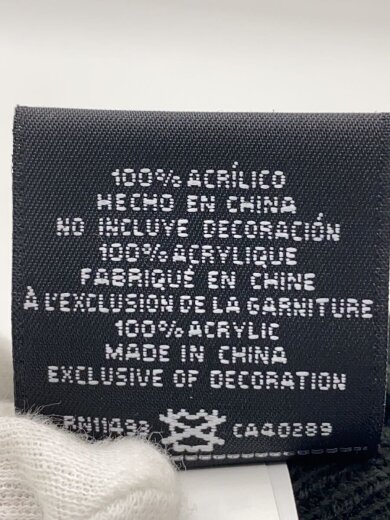 商品画像：ニットキャップ/--/アクリル/BLK/無地/メンズ 6