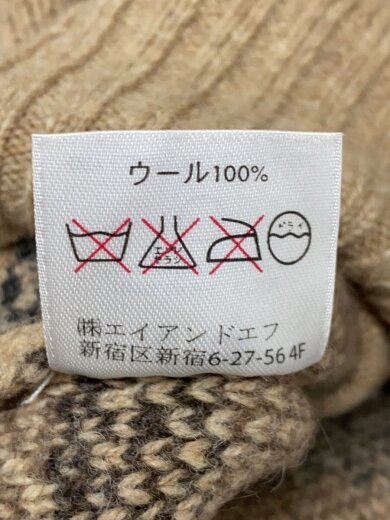 商品画像：カーディガン(厚手)/M/ウール/マルチカラー/総柄/70Z649// 4