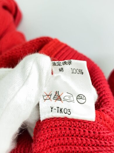 画像：Christian Dior SPORTS半袖ニット・セーター(薄手)/M/コットン/RED/無地//4