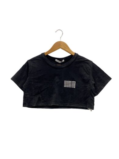 商品画像：クロップド丈/Tシャツ/M/コットン/BLK 1