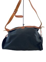 キャンバスxレザー ショルダーバッグ/BLK